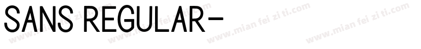 Sans Regular字体转换